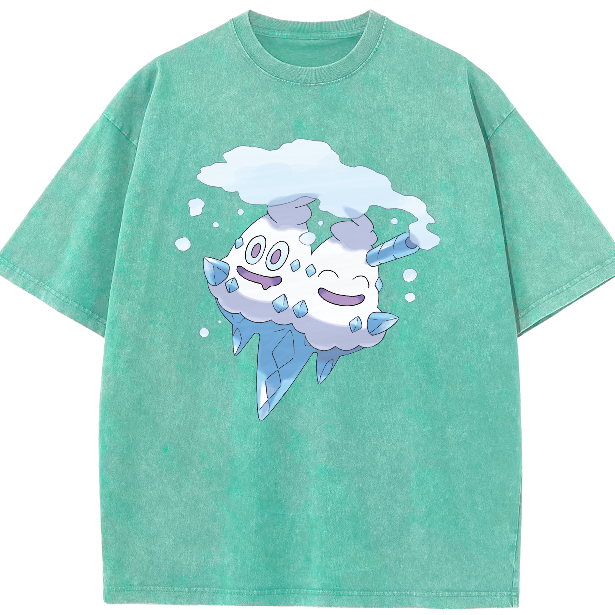 （画像用） ポケットモンスター Pokémon 綿100% ヴィンテージ風 半袖Tシャツ（フロントプリント）